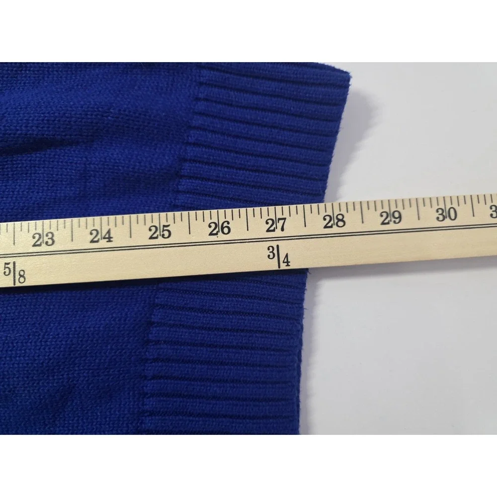 Polo Ralph Lauren Mens Size L Blue Long Sleeve 1/4‎ Zip Pullover Sweater